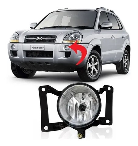 Farol Milha Auxiliar Neblina Tucson 2005 04 A 2015 Esquerdo