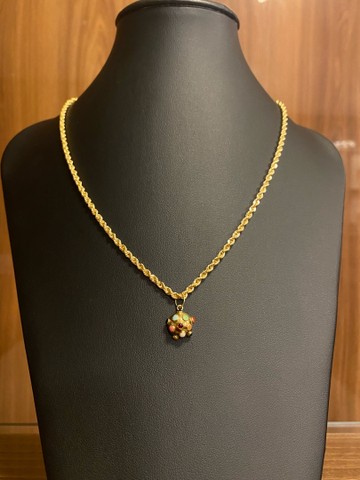 Conjunto em Ouro 18K 750 6,3 gramas - Foto 2