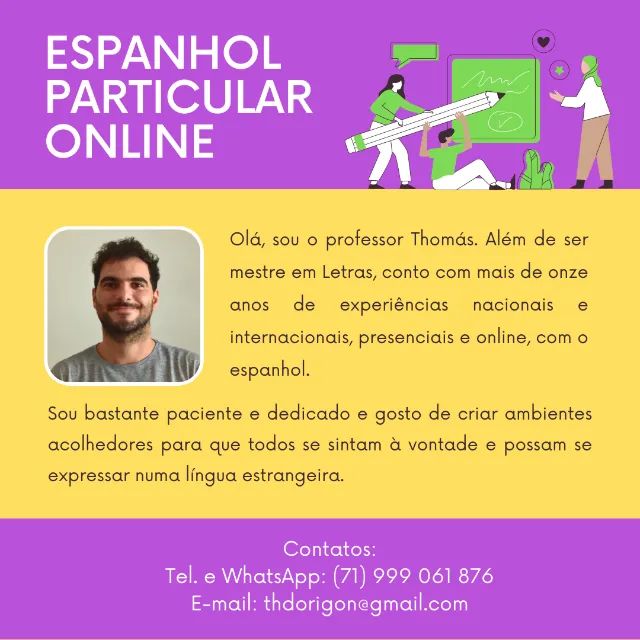 Aulas particulares de espanhol - Professores nativos -  www.auladeespanhol.com.br