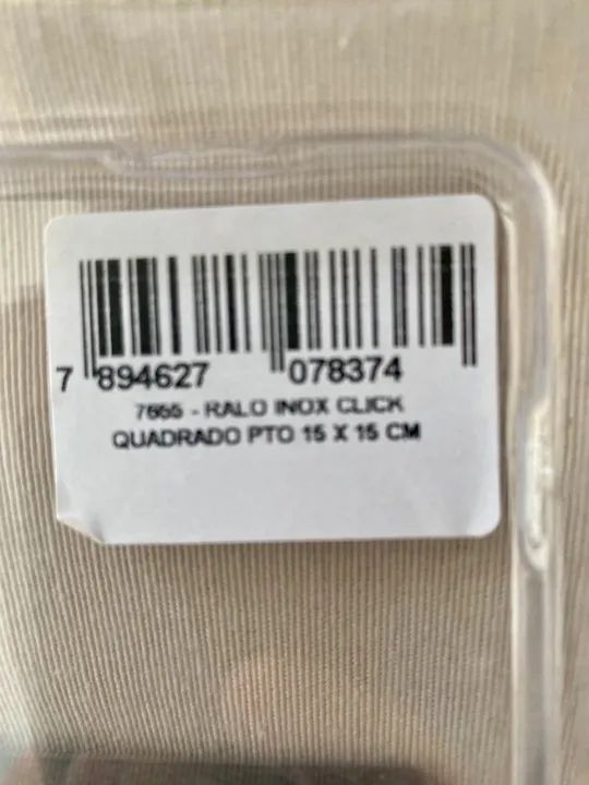 Ralo Click De Banheiro 15x15cm Preto Quadrado Stoc Color - Foto 6
