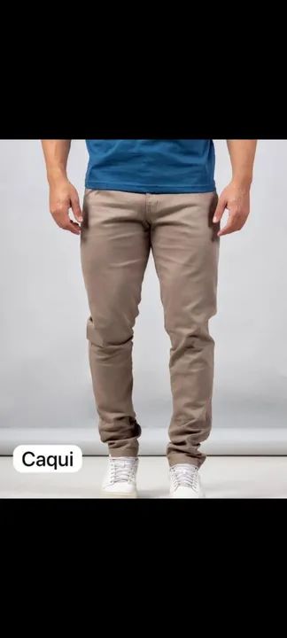 Calça masculina alfaiataria com lycra  - Foto 4