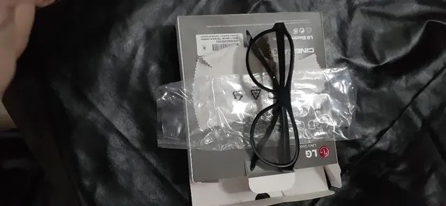 4 óculos 3D marca LG na caixa - Foto 6