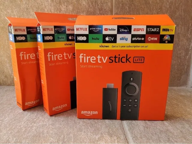Amazon Fire Tv Stick Lite Em Full Hd Comandos Alexa 110/220v Novos Lacrados a Pronta Entre
