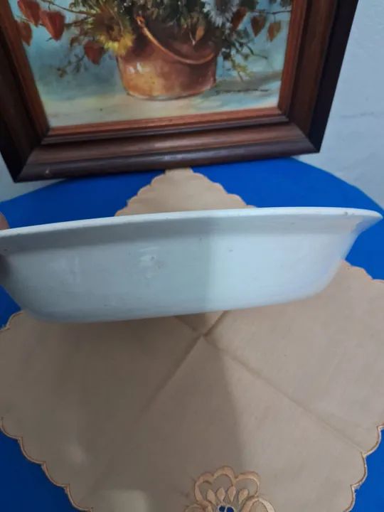 Antiga travessa funda Faiança inglesa - Foto 6