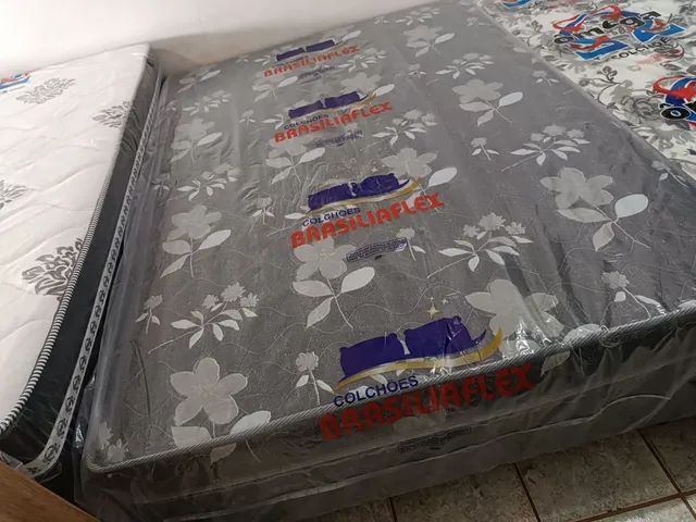 CAMA BOX CASAL ESPUMA SELADA NOVA,EM OFERTA 