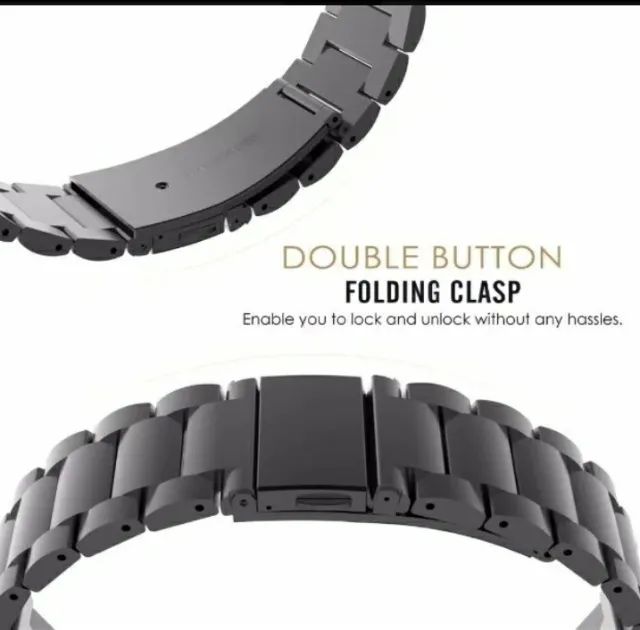 Pulseira Metálica pra AppleWatch, Iwo, 42 a 49mm - Foto 2