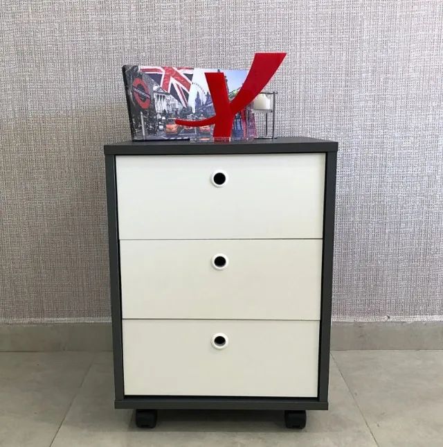 Gaveteiro New - Gaveteiro com 3 Gavetas - Gaveteiro Volante - Gaveteiro - Foto 3