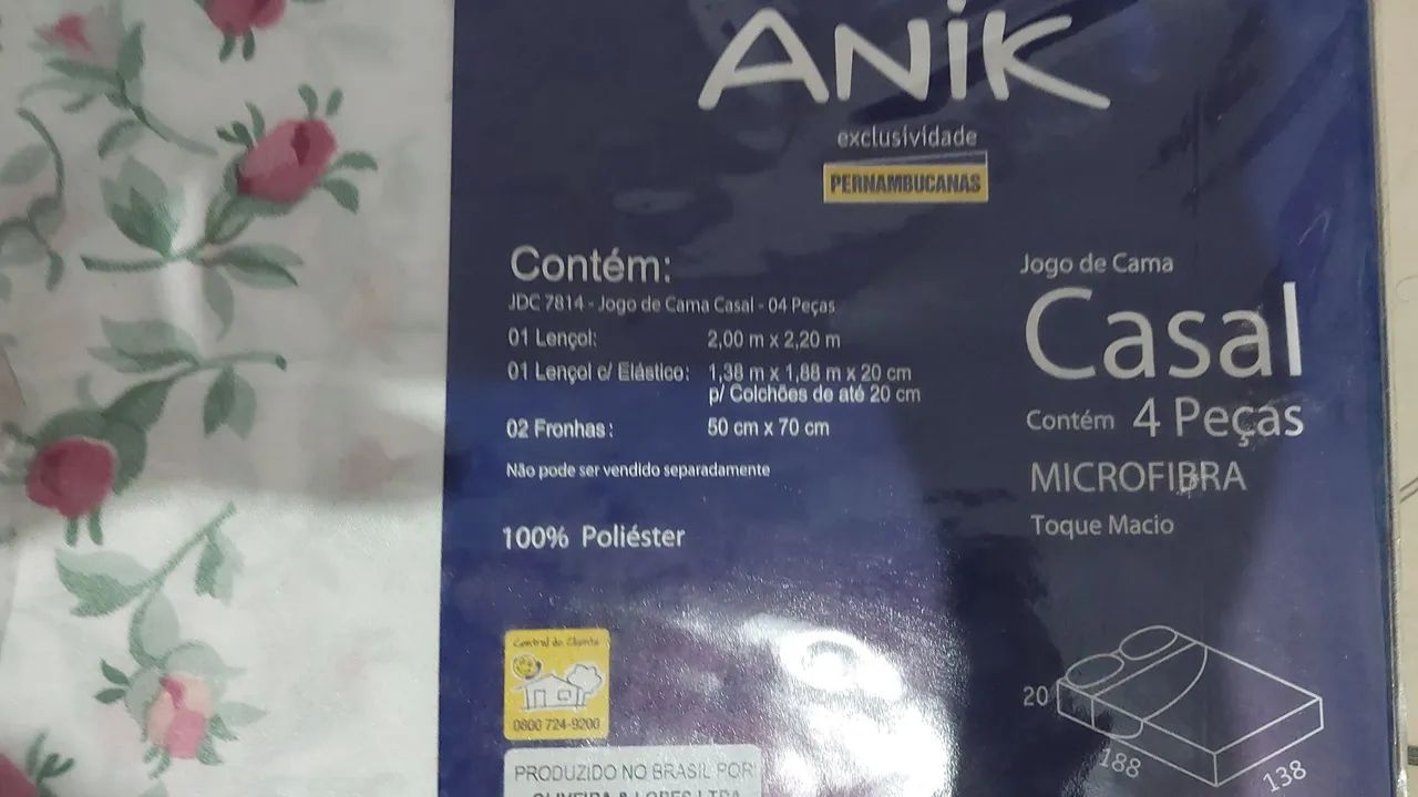 Kit lençol casal Pernambucanas - Foto 2