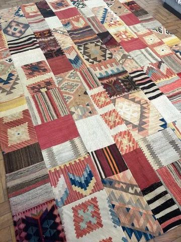Tapete patchwork persa Killim - 2.88 x 1.95 - Foto 5