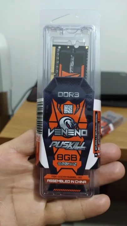 Memoria ram 8gb ddr3L de 1600 pc3 ( lacrada ) ofert.  ( Notebook ) Tem ssd