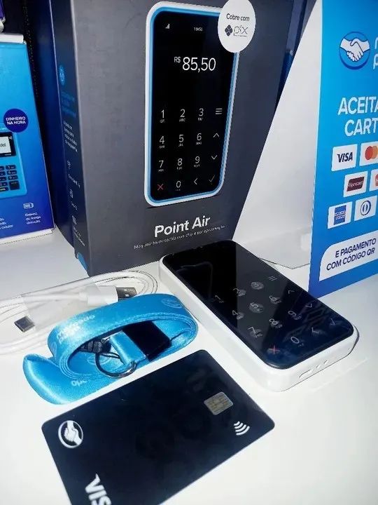 MÁQUINA DE CARTÃO POINT CHIP AIR 4G E WIFI - Foto 2
