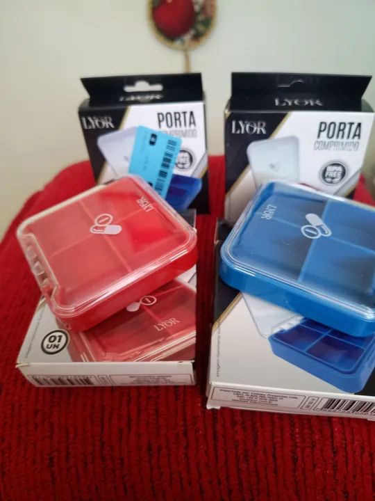 Conjunto de 4 Porta comprimidos Lyor - Novo