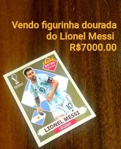 Figura Dourada Lionel Messi 