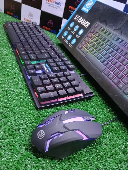 KIT Teclado e Mouse Gamer RGB Anti Ghosting Anti Respingo TPC-096KP (Novo, com Garantia) - Foto 4