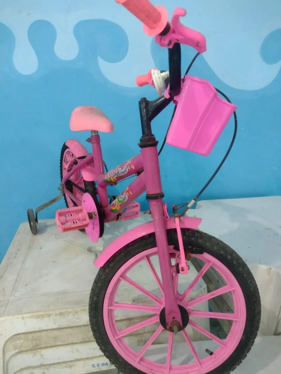  Bicicleta Infantil Aro 16 P/ Menina Com Acessórios - Foto 2