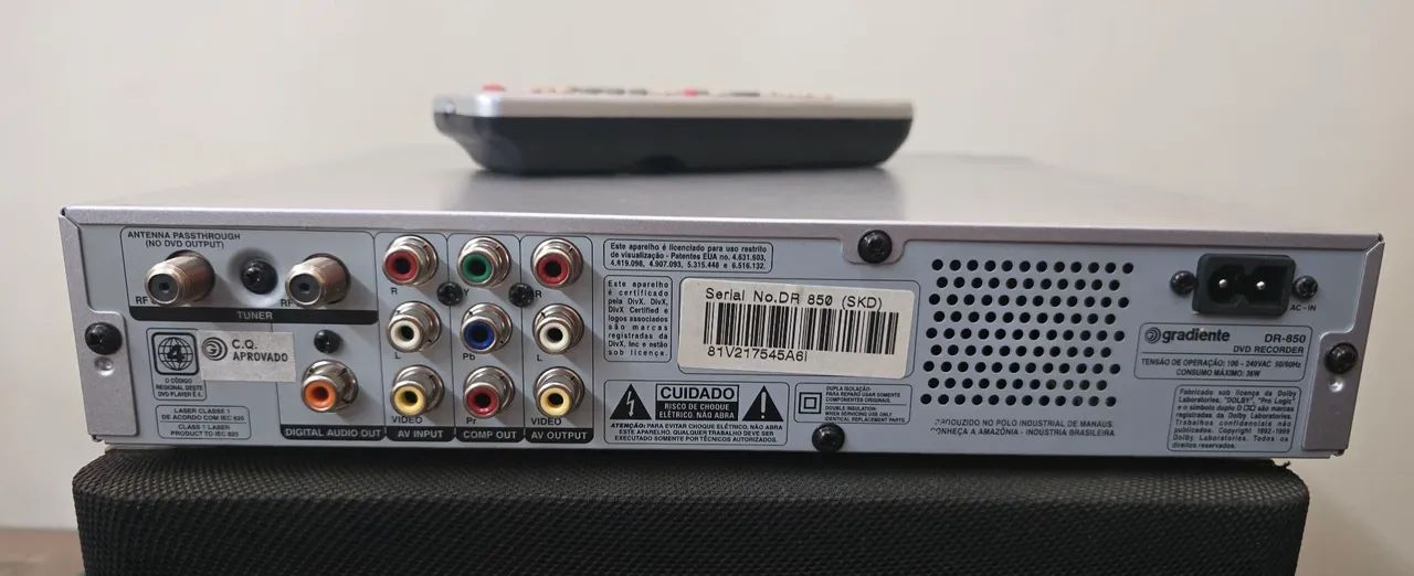 DVD Player Gravador Recorder Gradiente DR-850 - Foto 3