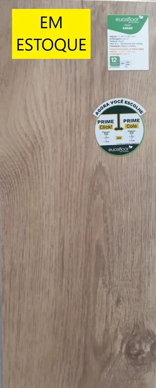 Piso laminado eucafloor click com 12 anos de garantia - Foto 2