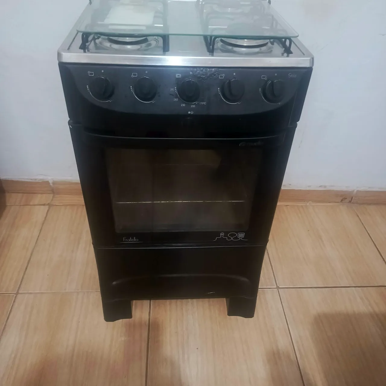 Fogão Fratello 4 bocas com vidro temperado
