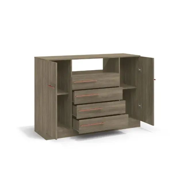 Cômoda 4 gavetas 2 portas - Foto 4