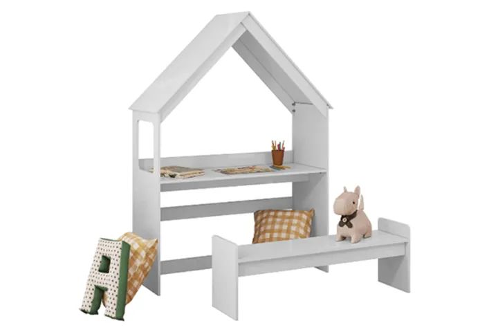 Mesa + Banquinho Casinha em MDF  - Foto 3