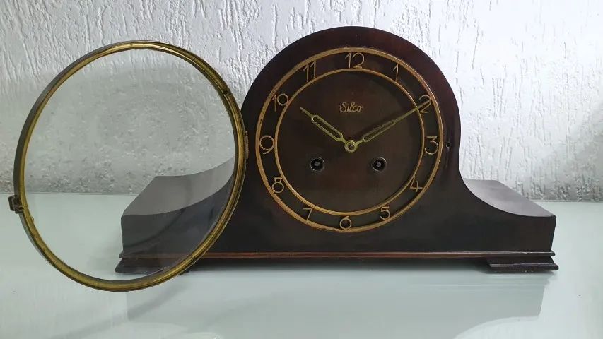 Relógio Silco Bimbam Swiss de Mesa Antigo Retrô