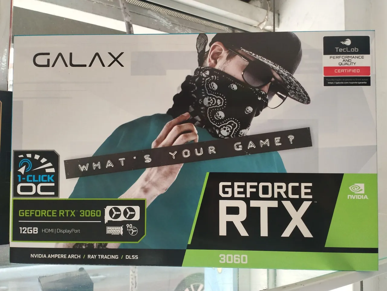 Placa de Vídeo Galax GeForce RTX 3060 12GB