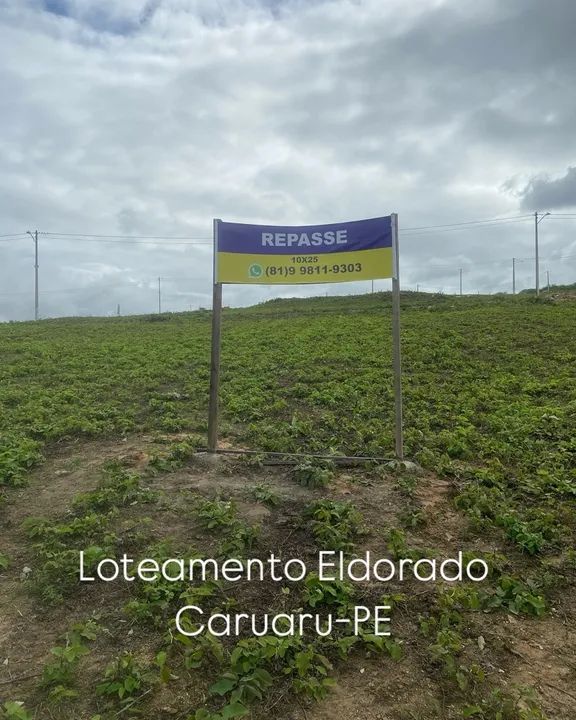 REPASSO Terreno em Caruaru-PE - Loteamento Eldorado