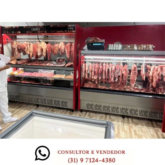 Balcão de Carne Polar Vermelho Novo 127/220v
