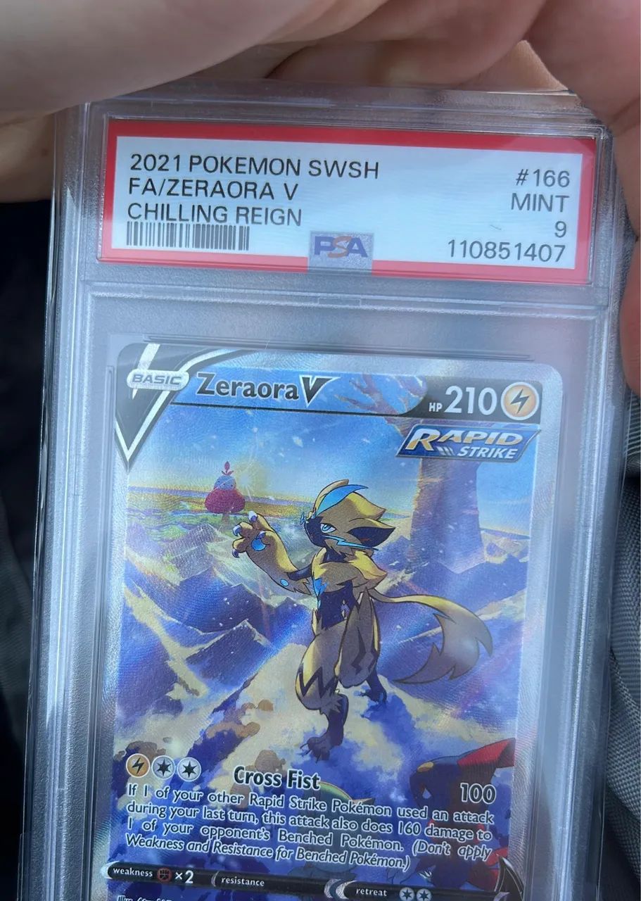 PSA 9 Zeraora V (ING) arte alternativa chilling reign - Hobbies e