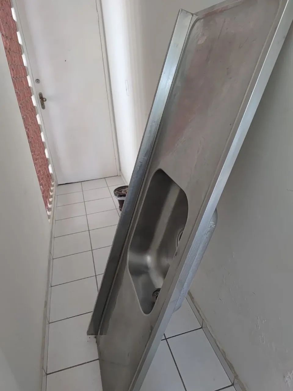 Pia de cozinha em Inox. 152x52 - Foto 4