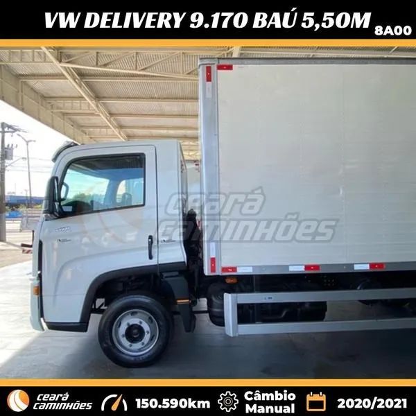 Vw 9.170 Delivery Prime 2021/2022 Baú 5,50m Caminhão 3/4 ( 9-170 / 9170 / 9 170 ) - Foto 5