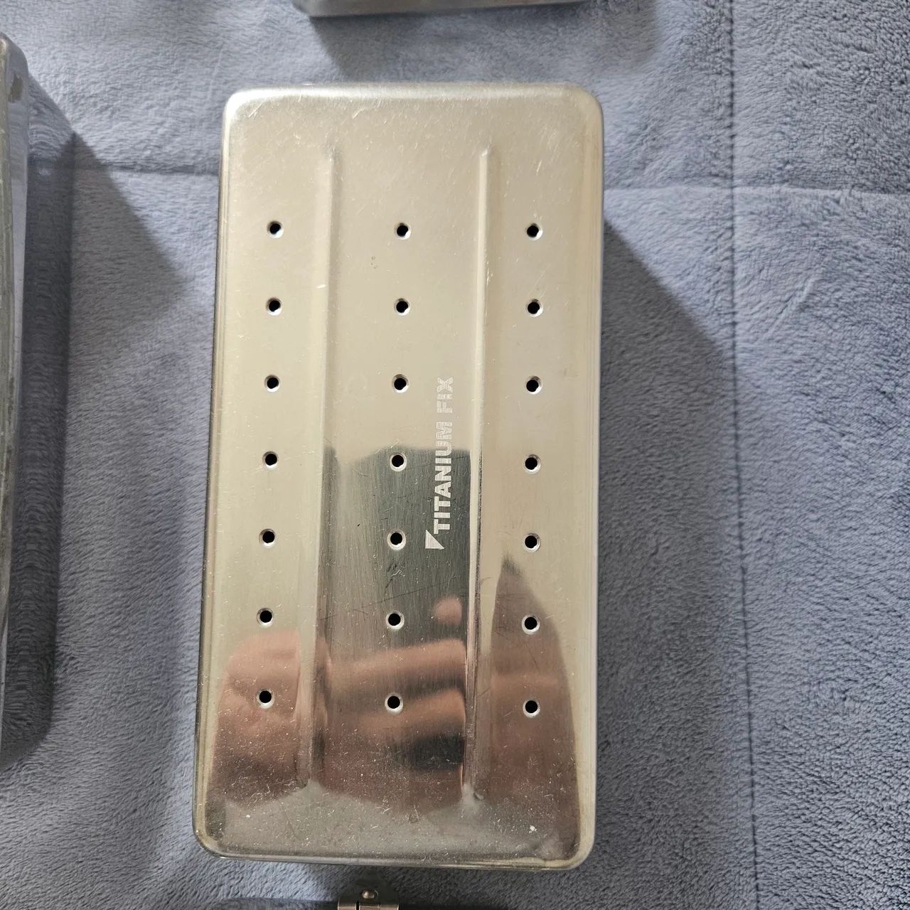 Caixa para Instrumentos Odontológico Perguntado em Aço Inoxidável - 20x10x6cm