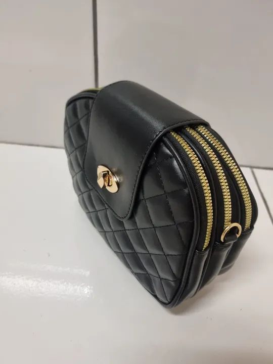 Bolsa Feminina ombro transversal couro alça  Festa  Moda v8830 - Foto 2