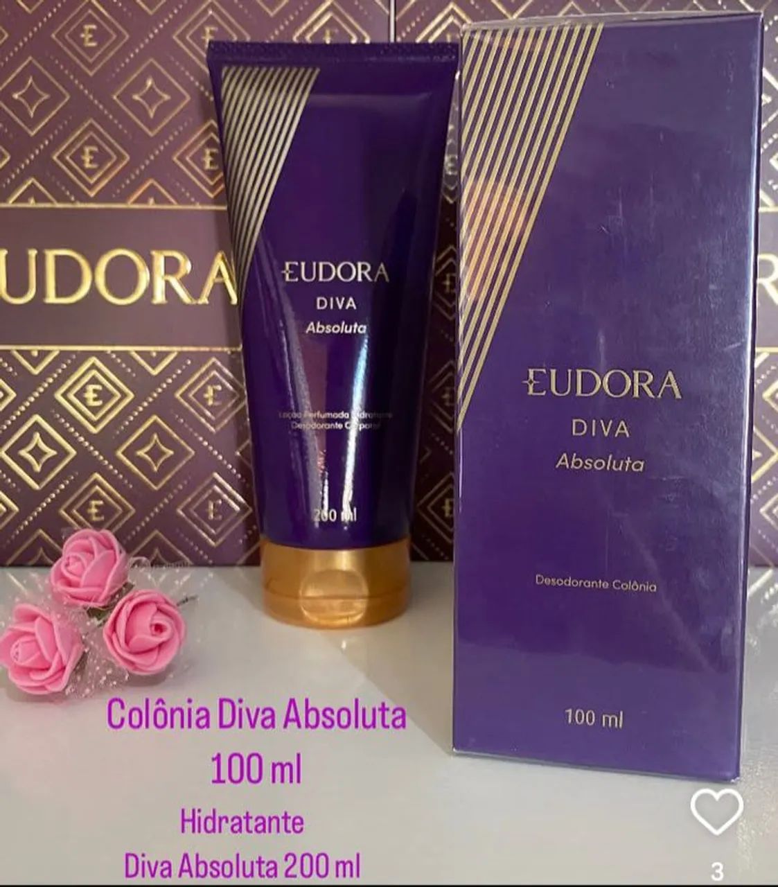 KIT EUDORA COLÔNIA E HIDRATANTE CORPORAL 