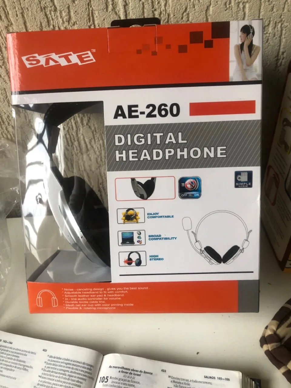 Fone de Ouvido Digital Sate AE-260