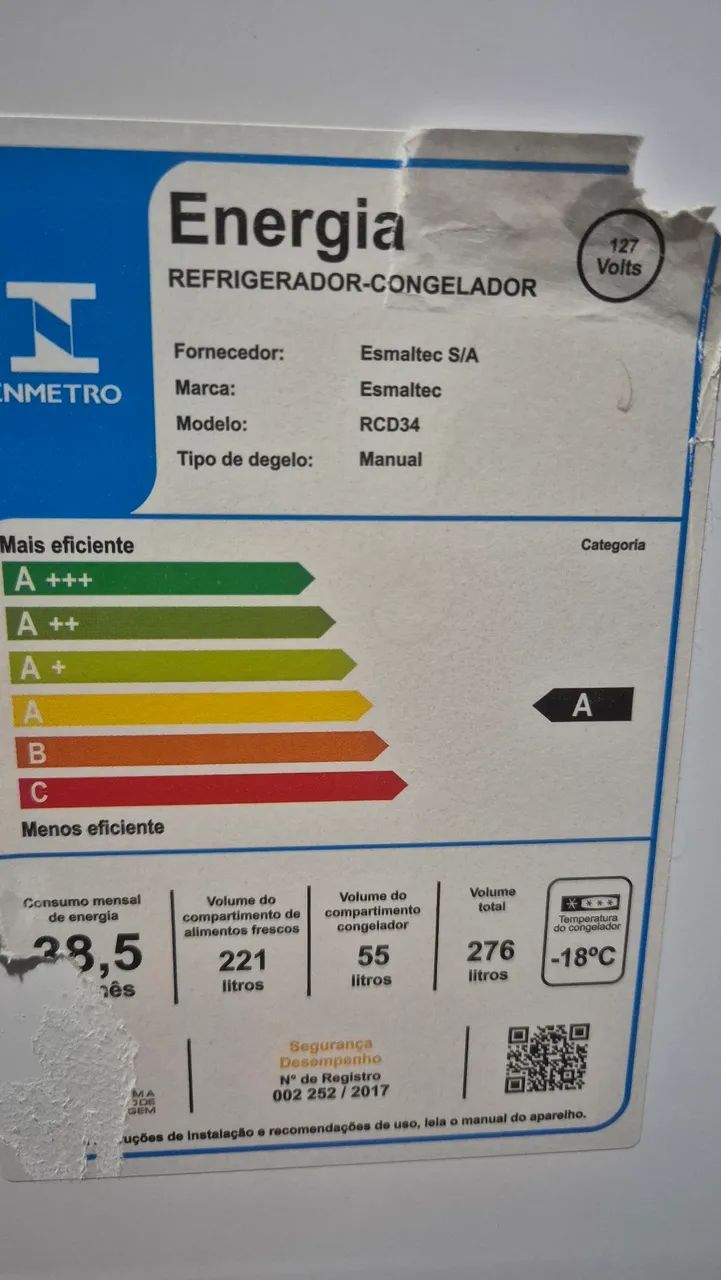 Geladeira Esmaltec 276L 127 volts - Foto 6