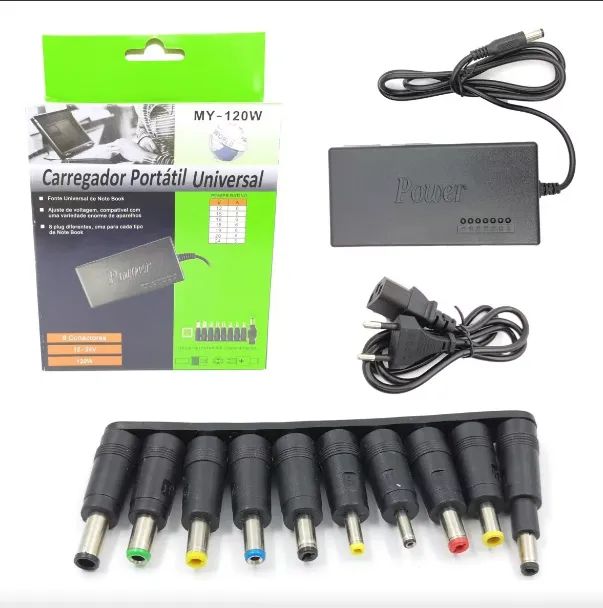 Fonte Carregador Universal Notebook Adaptador 120w Power - Foto 4