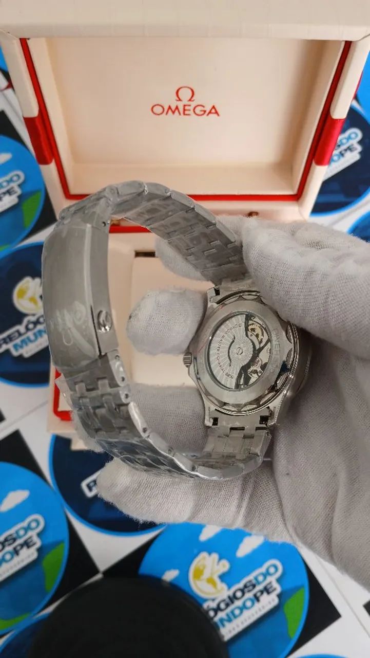 RELÓGIO OMG SEAMASTER PROFISSIONAL DIVER 300 AZUL - Foto 4