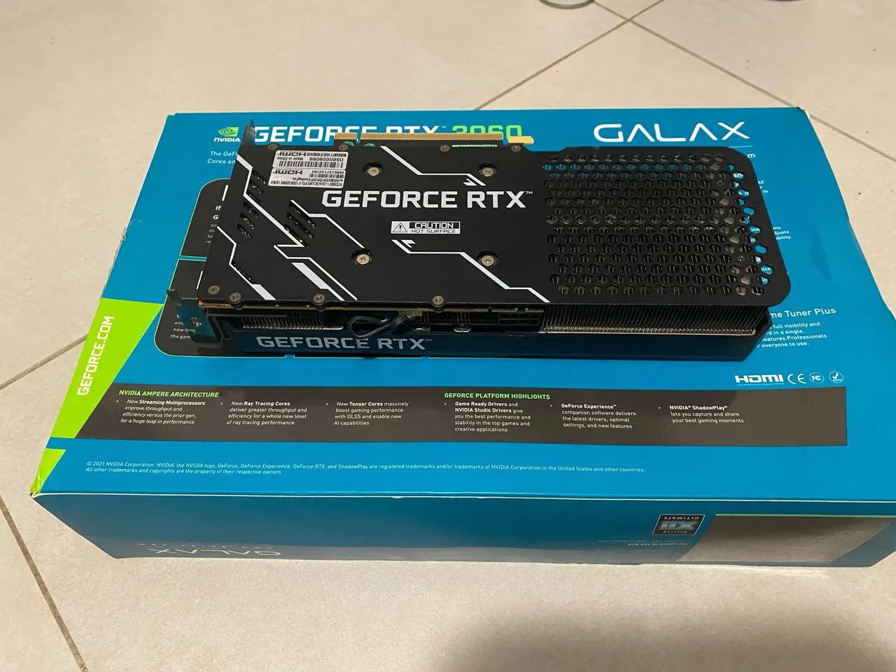 RTX 3060 12GB GALAX - COM NF E CAIXA63824100482307121