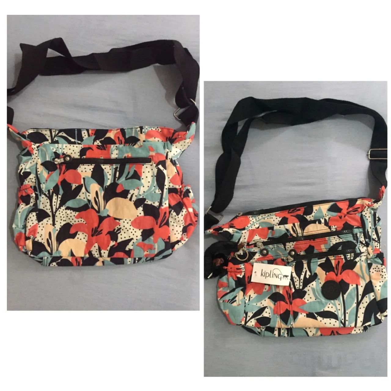 Bolsa Kipling Floral - Nova