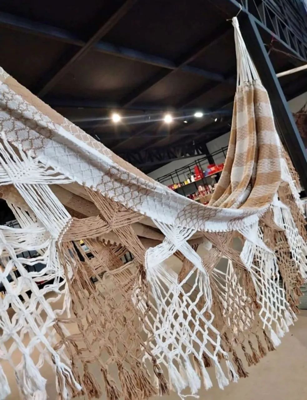 Rede super king, suporta ate 320kg, 100% algodão 