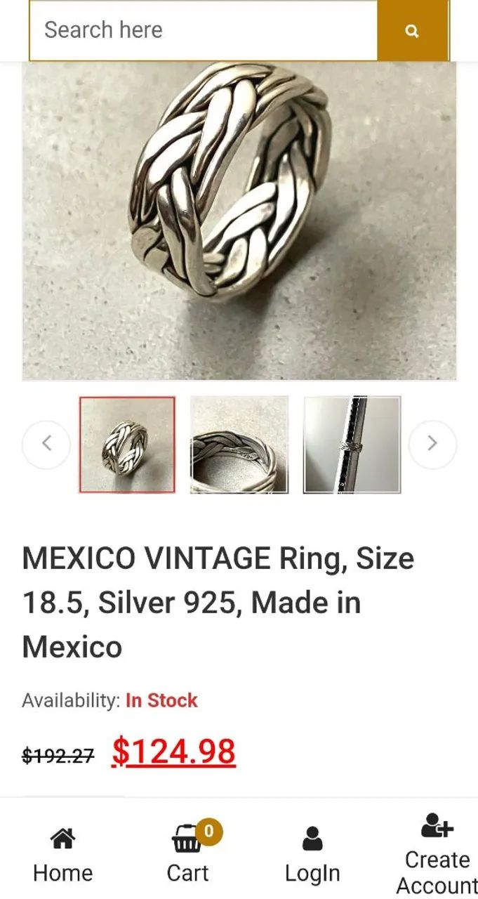 Anel de prata 925 Mexicano  - Foto 5