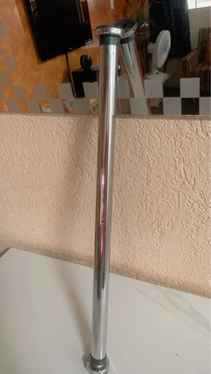 Barra de porta fixa em inox pra musculação 