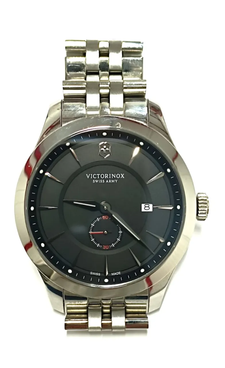 Relógio Victorinox Swiss Army Alliance Preto Original Aço Inox 241762