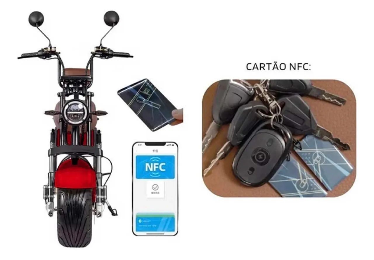 Scooter Elétrica - X12 1000w Lithium - Vermelha - Moto Chefe - Foto 4