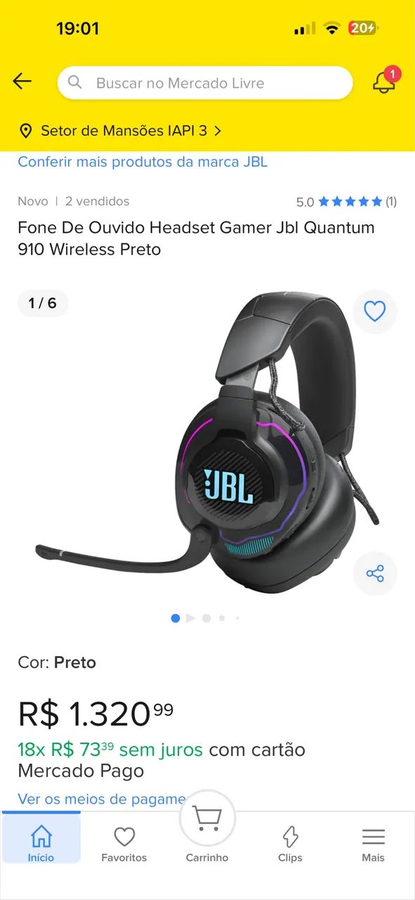 TROCO Fone JBL Quantum 910 Original - Foto 3