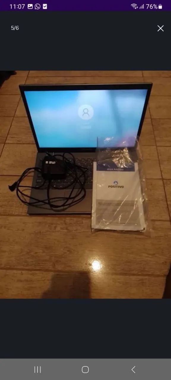 Notebook Positivo  com problema na imagem fica piscando