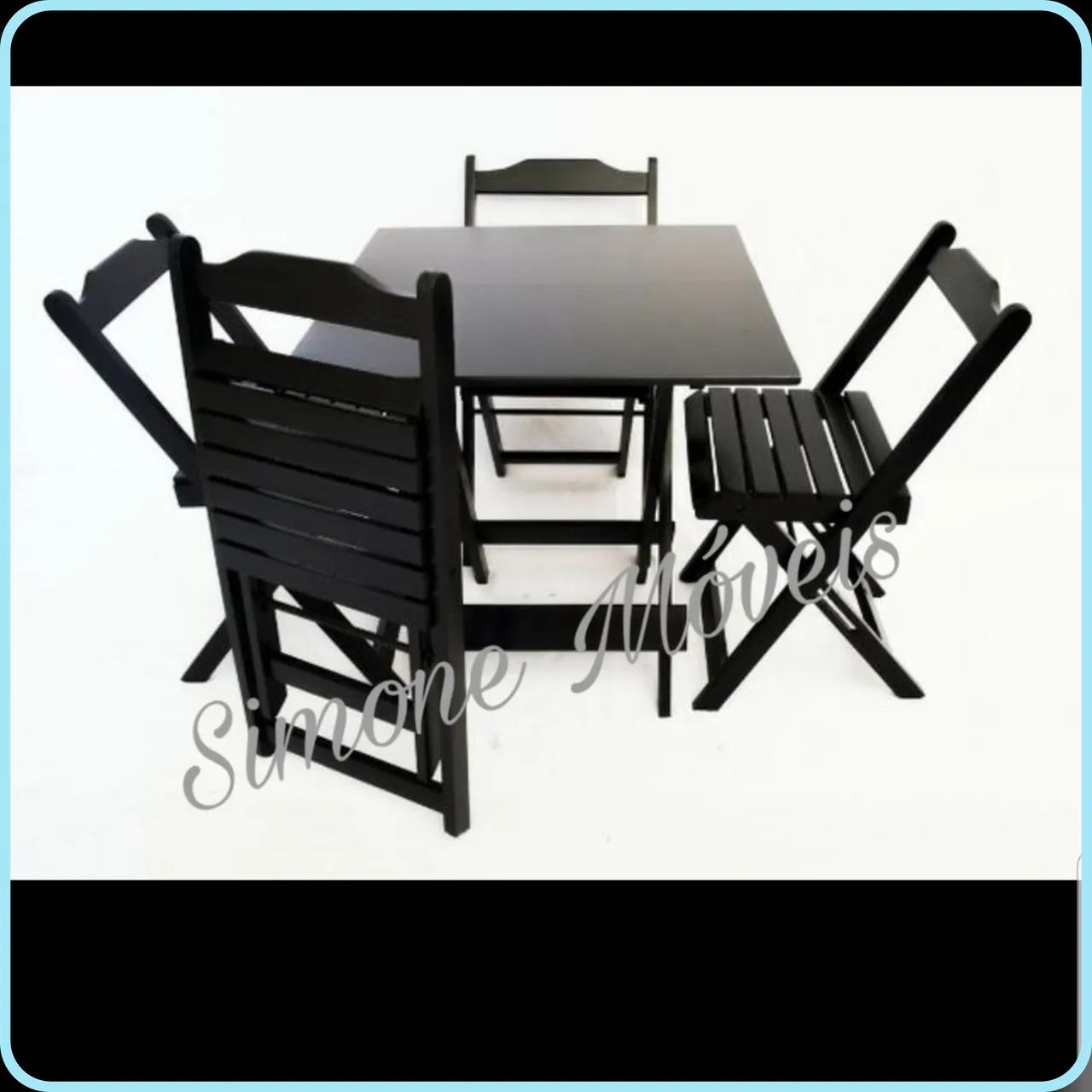 Mesa 70x70 com 4 cadeiras - Foto 3