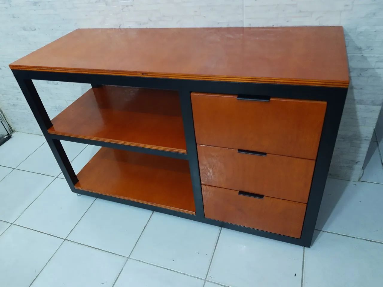 Escrivaninha Estilo Industrial em L sob medida!!! Mesa home office escritório! - Foto 5