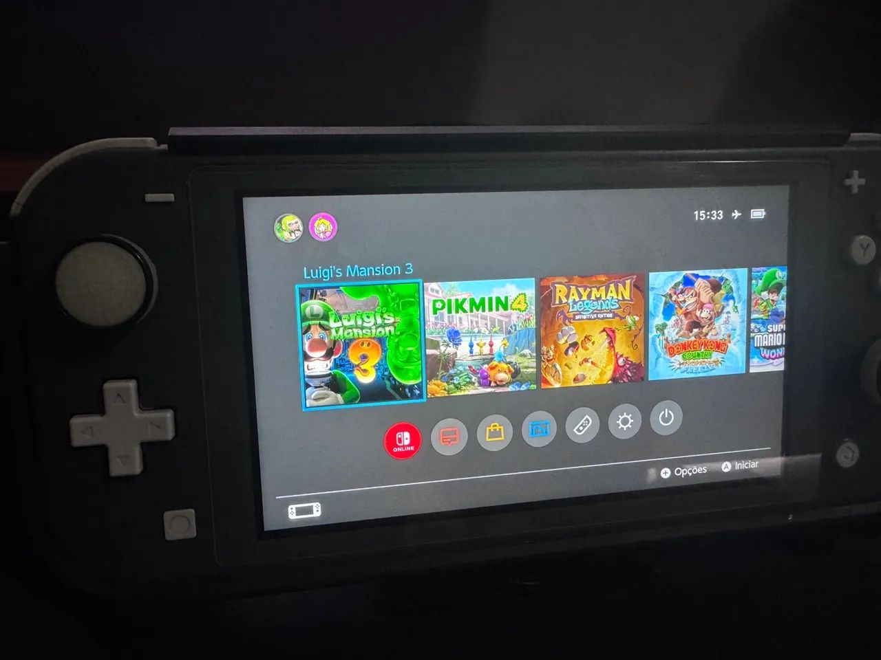 Nintendo Switch Lite Cinza (Desbloqueado)